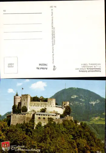 740294 Salzburg Festung Hohensalzburg mit Gaisberg
