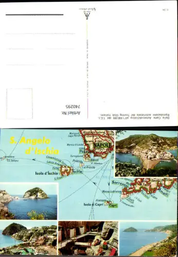 740295 Lagekarte S. Angelo d Ischia Napoli Capri Italy