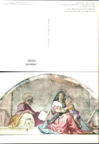 740300 Künstler AK Andrea del Sarto Madonna del Sacco Firenze Religion