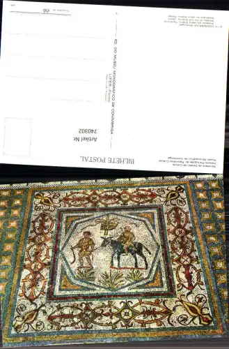 740302 Conimbriga Portugal Mosaico do velho Sileno Pormenor Mosaik