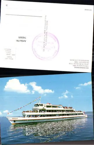 740305 Schiff Dampfer MS Vorarlberg Binnenschiff Bodensee