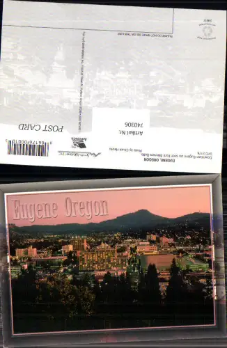 740306 Eugene Oregon Downtown Eugene as seen from Skinners Butte USA