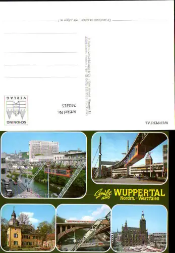 740315 Mehrbild AK Wuppertal Schwebebahn Ansichten