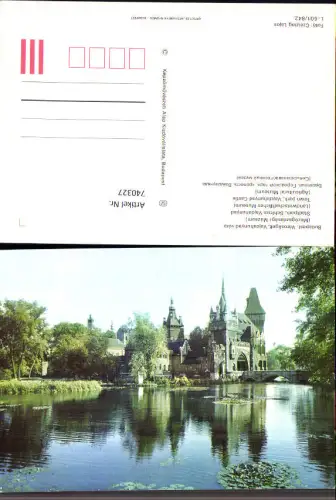 740327 Budapest Varosliget Vajdahunyad vara Stadtpark Schloss Vajdahunyad Hungary