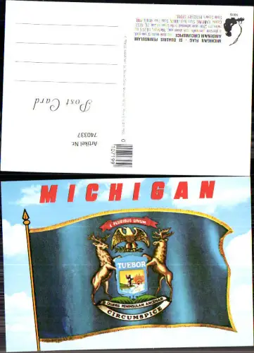 740337 Michigan Tuebor Flag USA