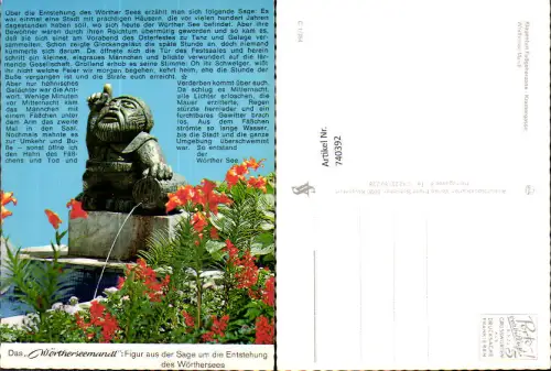 740392 Wörtherseemandl Statue Brunnen Wörthersee Sage Märchen Klagenfurt
