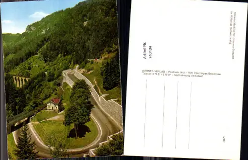 740404 Ravenna-Viadukt mit Ravenna-Schlucht Höllental Schwarzwald Kehre Brücke