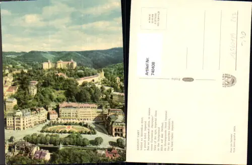 740408 Karlovy Vary Blick auf Heilbad Hotel Imperial Tschechien