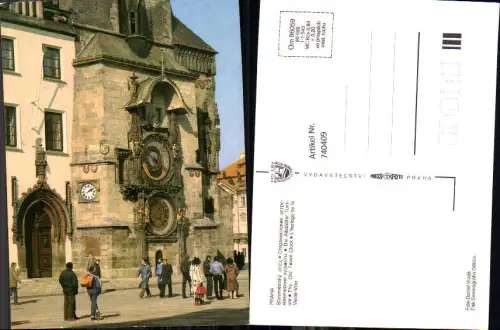 740409 Praha Prag Staromestsky orloj Die Altstädter Turmuhr Uhr Astronomische Uhr