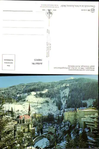 740415 Badgastein geg. Graukogel im Winter Bad Gastein