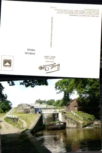 740420 Five Rise Lock Bingley Yorkshire Great Britain Leeds Liverpool Canal Schiff