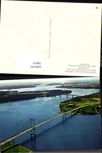 740425 Luftbild Lillebaeltsbro Alte u. Neue Brücke Lillebaelt Denmark Insel Fünen