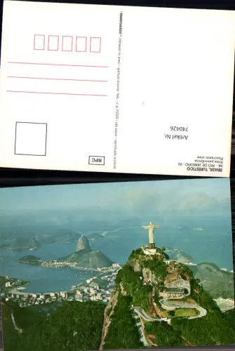 740426 Brasil Rio de Janeiro Vista panoramica Jesus Statue Brasilien Zuckerhut
