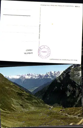 740427 Blick vom Flüelapass ins Unterengadin Davos Susch Graubünden Switzerland
