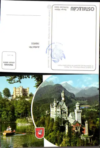 740431 Mehrbild AK Schloss Neuschwangau Schloss Neuschwanstein Alpsee Bayerischen Alpen