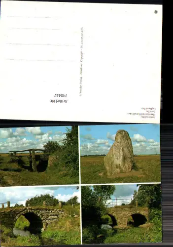 740447 Mehrbild AK Immervad Bro Haervejen med Haerulff-sten Povls Bro Geijla med Bro Denmark
