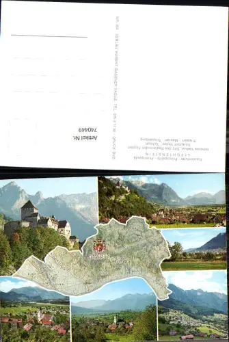 740449 Mehrbild Ak Fürstentum Liechtenstein Schloss Vaduz Triesen Mauren Triesenberg