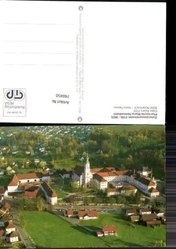 740450 Luftbild Zistersienserkloster Pfarrkirche Maria Himmelfahrt Aldersbach Passau