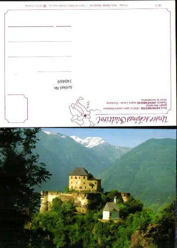 740469 Burg Annenberg geg. Martelltal Castello Annenberg verso la Valmartello Trentino Italy