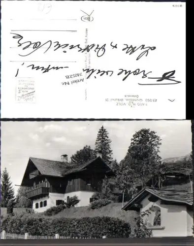 740528 seltene Foto-AK Bräuhof b. Grundlsee Aussee Bez. Liezen Haus Volz Gössl