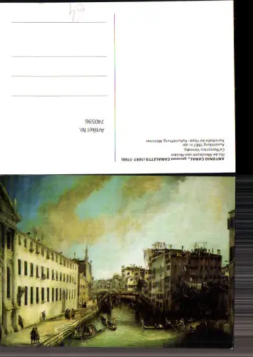 740596 Venedig Venezia Canaletto