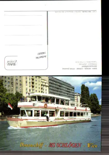 740597 MS Schlögen Donauschiff Schiff Wien Donaukanal