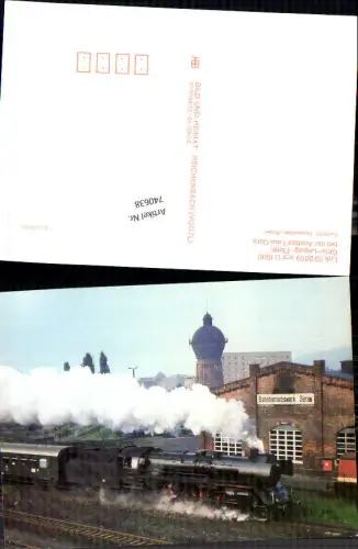 740638 Lok Lokomotive 032059 Gera Leipzig bei Gera Reichenbach Bild und Heimat