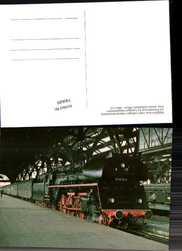 740689 Personenzug Lokomotive Zug Eisenbahn Leipzig Bahnhof Archiv Dampfbahn Rhein