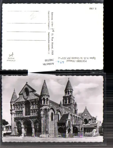 740739 Foto AK Poitiers Vienne Eglise N. D. la Grande Kirche France