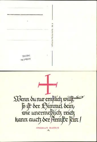 740746 Spruch AK Wenn du nur ernstlich willst Religion pub Kyrios-Verlag Meitingen K 466