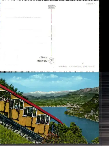 740857 Lugano dalla Funicolare di S. Margherita Bergbahn