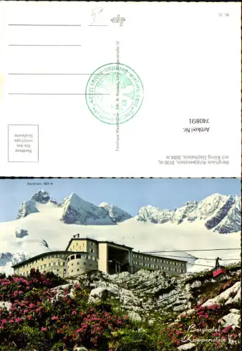 740891 Berghaus Krippenstein mit König Dachstein Seilbahn Gondel Obertraun