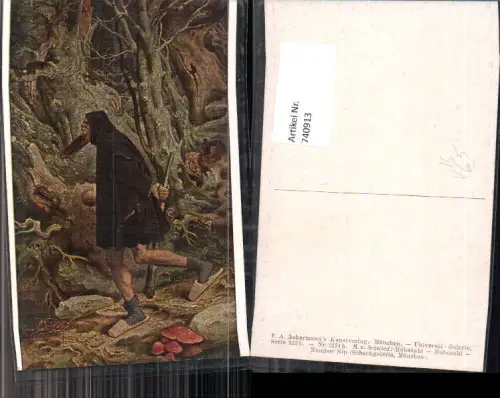 740913 Künstler AK M. von Schwind Rübezahl Märchen Sage pub F. A. Ackermann 213b/2174b