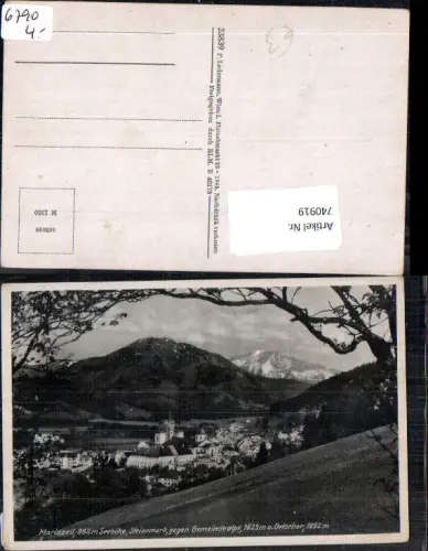 740919 Mariazell Maria Zell gegen Gemeindealpe Ötscher