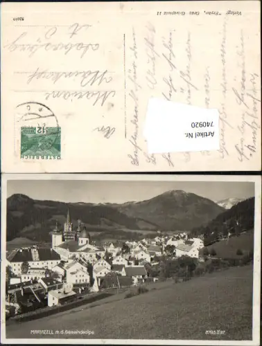 740920 Mariazell Maria Zell mit der Gemeindealpe