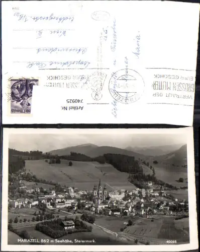 740925 Foto AK Mariazell Maria Zell Ansicht