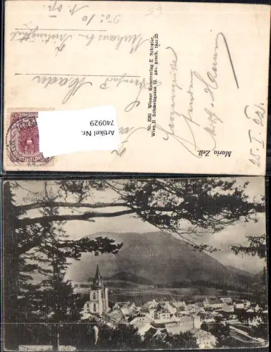 740929 Mariazell Maria Zell Ansicht m. Baum im Vordergrund