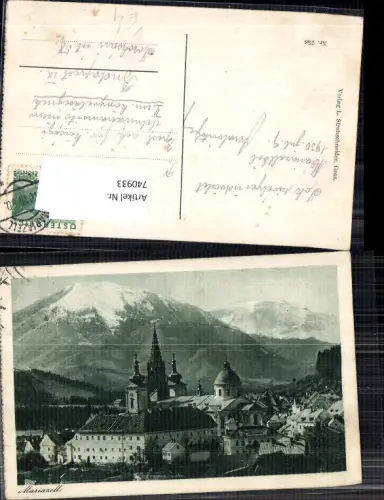 740933 Mariazell Maria Zell Ansicht m. Ötscher pub L. Strohschneider 758
