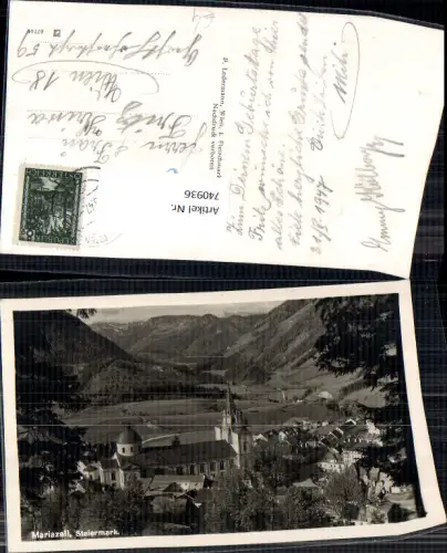 740936 Foto AK Mariazell Maria Zell Ansicht m. Basilika