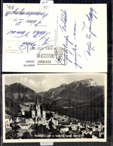 740945 Foto AK Mariazell Maria Zell Ansicht mit Tonion