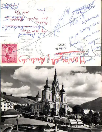 740951 Foto AK Mariazell Maria Zell Basilika