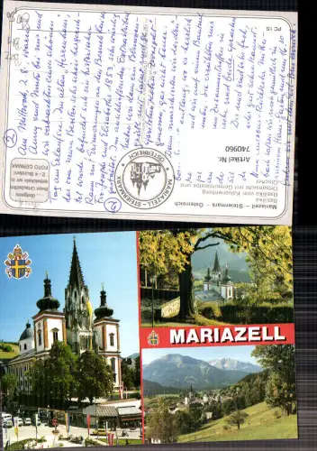 740960 Mehrbild AK Mariazell Maria Zell Basilika Ötscher Ortsansicht