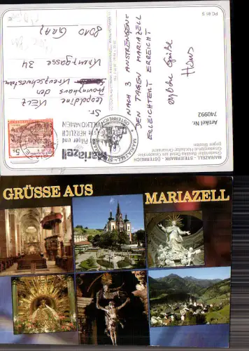 740992 Mehrbild AK Mariazell Maria Zell Gnadenaltar Ortsansicht geg. Westen