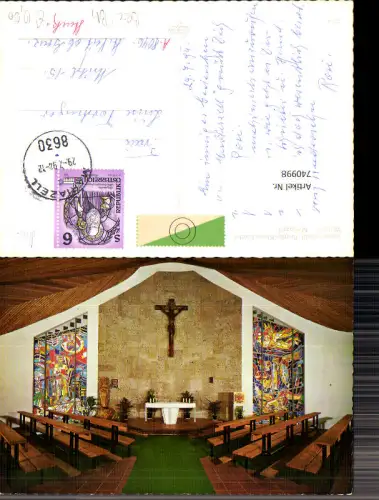 740998 Mariazell Maria Zell Innenansicht Bruder-Klaus-Kapelle Kirche Walster