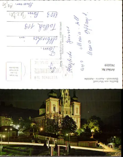 741019 Mariazell Maria Zell Basilika b. Nacht