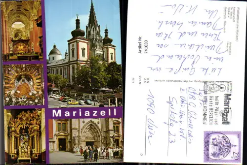 741039 Mehrbild AK Mariazell Maria Zell Kirchenschiff Haupttor Basilika Hochaltar