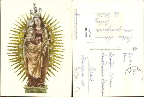 741045 Künstler AK P. O. Hartmann Mariazell Maria Zell Urlauber-Mutter Gottes