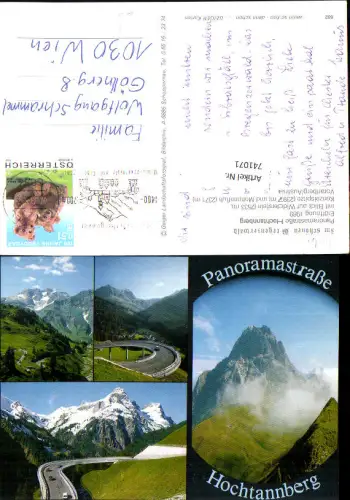 741071 Mehrbild AK Hochtannberg Panoramastraße b. Schoppernau Blick Widderstein Künzelspitze