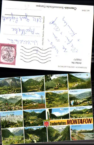 741077 Mehrbild AK Montafon Vandans Schruns Latschau Silbertal Silvrettasee