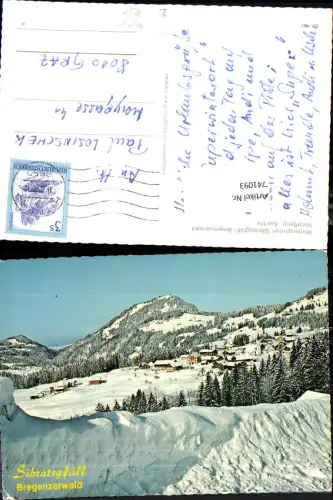 741093 Sibratsfäll i. Bregenzerwald Hittisau im Winter